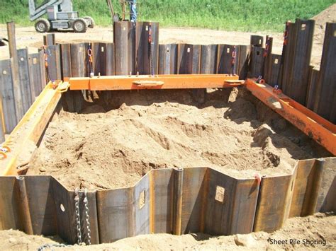 temporary steel box shoring|temporary shoring wall.